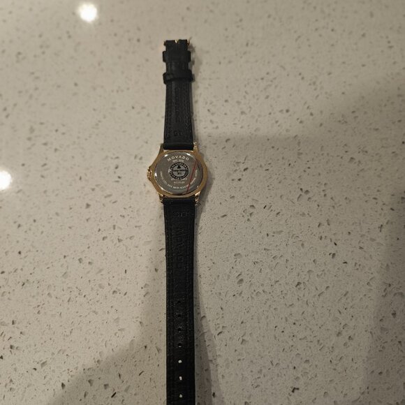 Women Movado Museum Watch 18K Gold Plated Stainless Back Leather Wristband main image 4